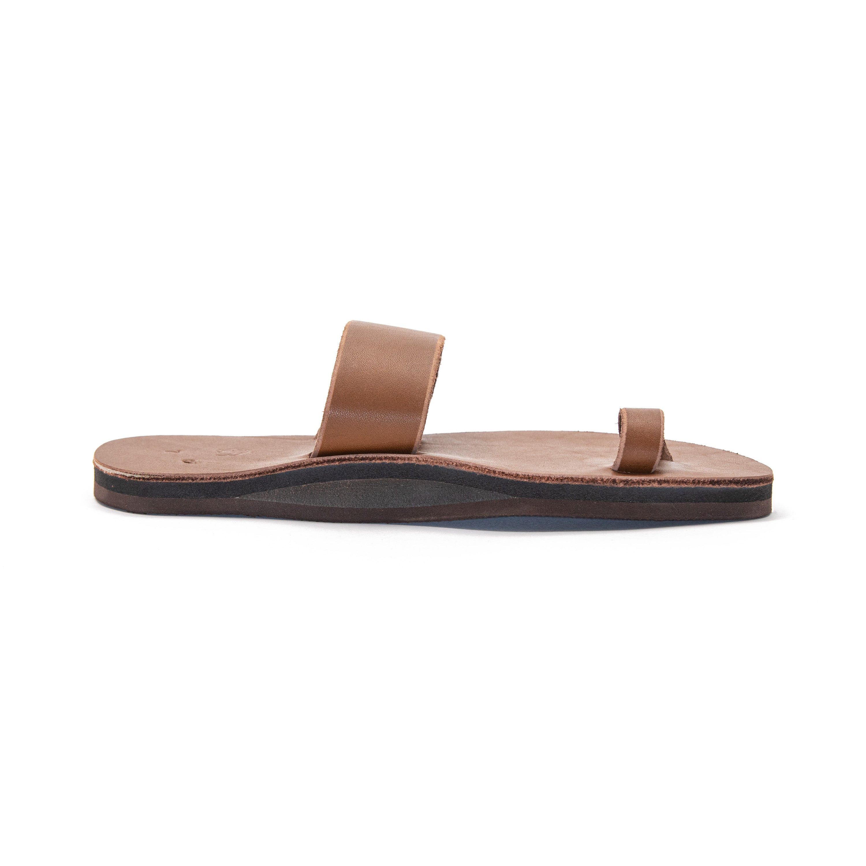 Jerusalem Sandal Tri Thick Straps Leather Slipper