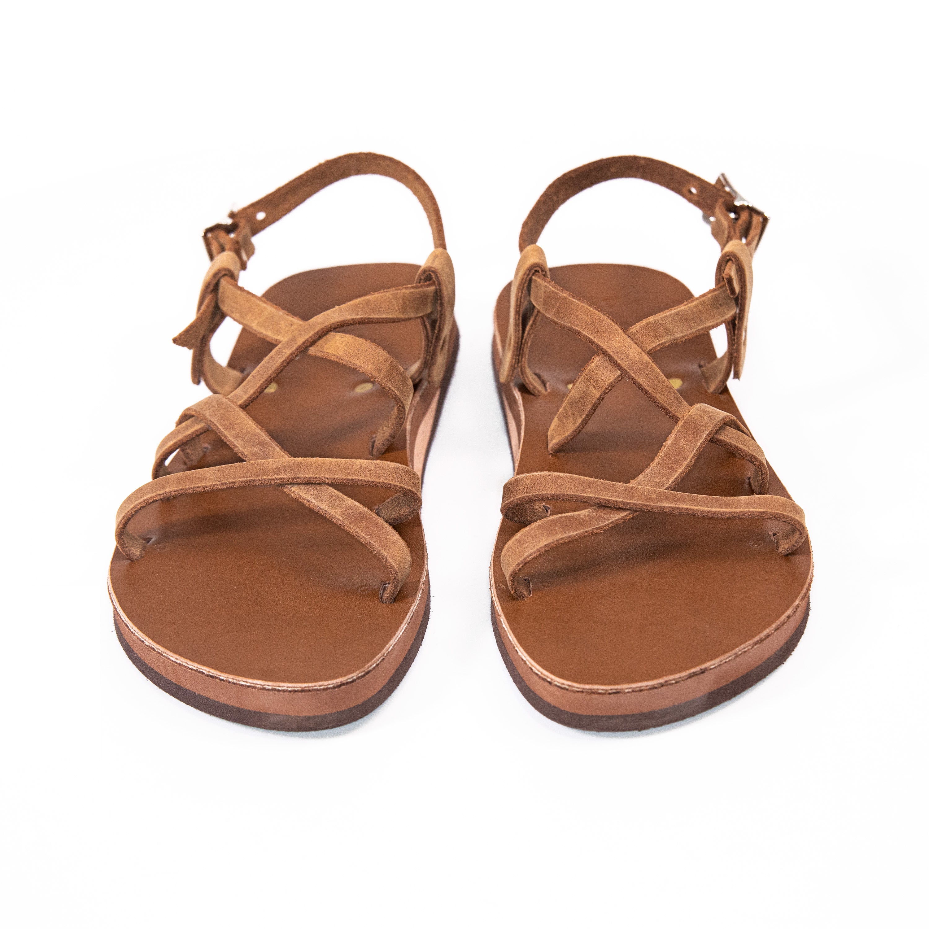 Strap leather sandals brown - CH Carolina Herrera Finland